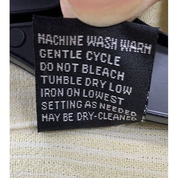 Pronti Button Down Shirt Men's Size XL Yellow Short Sleeve Embroidered Design - Picture 10 of 14